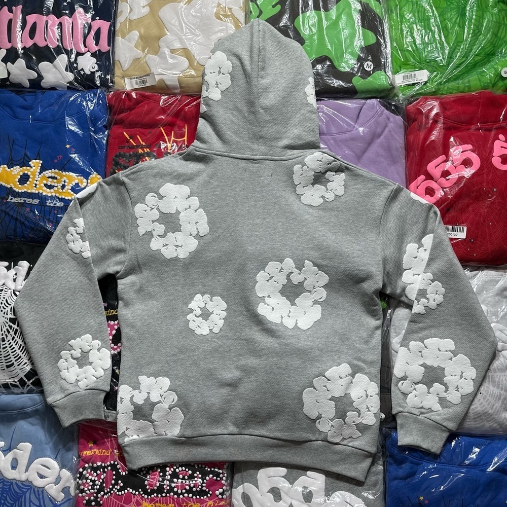 Denim Tears The Cotton Wreath Hoodie βGrayβ - Picture 4 of 9
